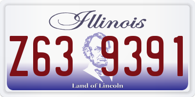 IL license plate Z639391