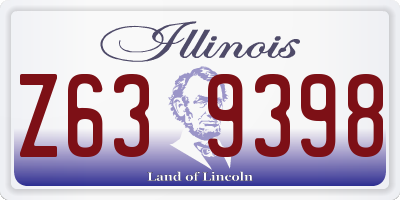 IL license plate Z639398