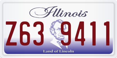 IL license plate Z639411