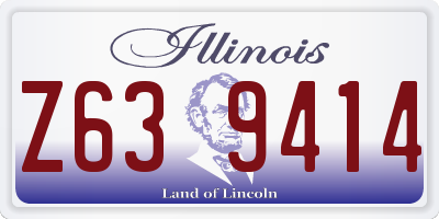 IL license plate Z639414