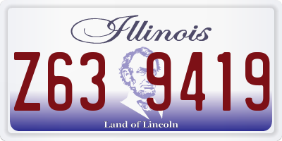 IL license plate Z639419