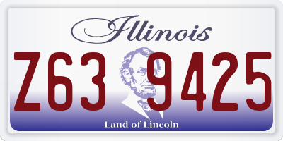 IL license plate Z639425