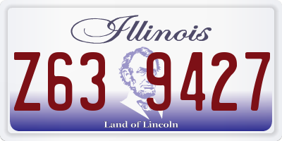IL license plate Z639427