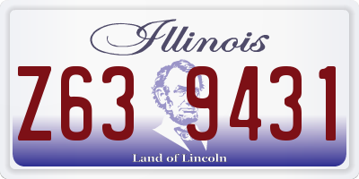 IL license plate Z639431