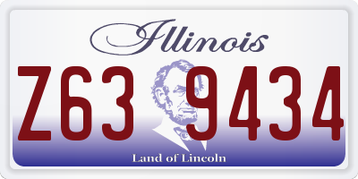 IL license plate Z639434