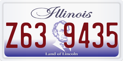 IL license plate Z639435