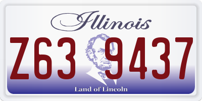 IL license plate Z639437