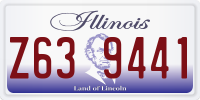 IL license plate Z639441