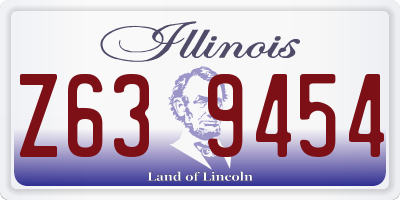 IL license plate Z639454