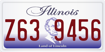 IL license plate Z639456