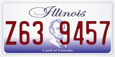 IL license plate Z639457