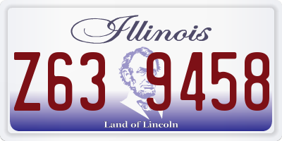 IL license plate Z639458