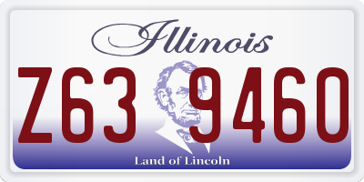 IL license plate Z639460