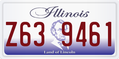 IL license plate Z639461