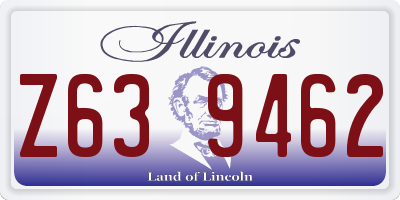 IL license plate Z639462