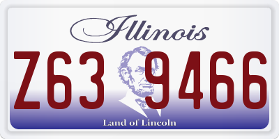 IL license plate Z639466