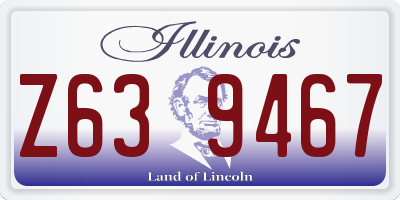 IL license plate Z639467