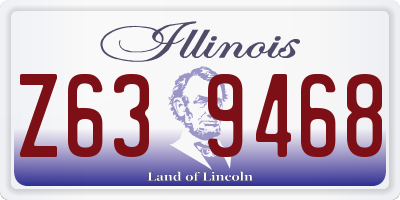 IL license plate Z639468