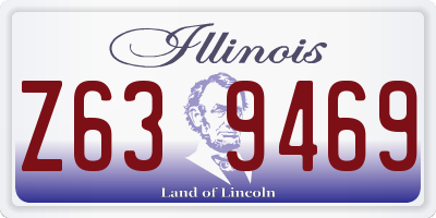 IL license plate Z639469