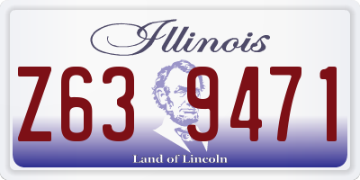 IL license plate Z639471