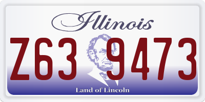 IL license plate Z639473