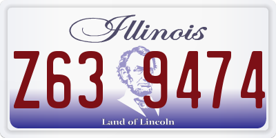 IL license plate Z639474