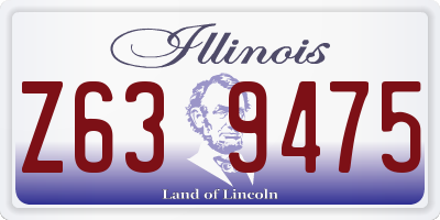 IL license plate Z639475