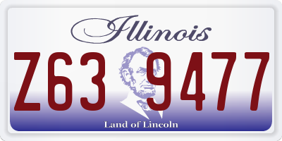 IL license plate Z639477