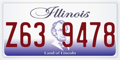 IL license plate Z639478