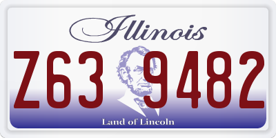 IL license plate Z639482