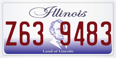 IL license plate Z639483