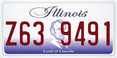 IL license plate Z639491