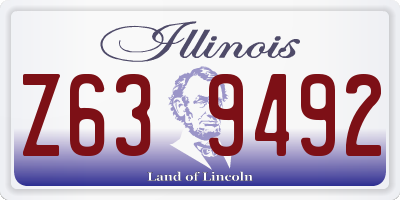 IL license plate Z639492