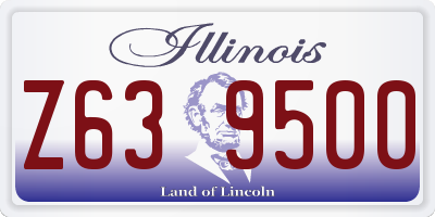 IL license plate Z639500