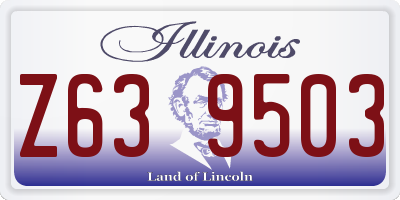 IL license plate Z639503