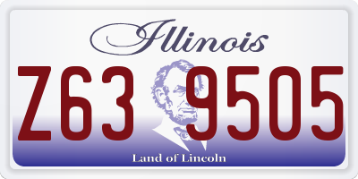 IL license plate Z639505