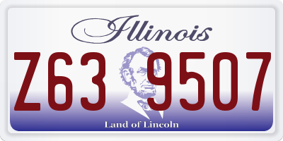 IL license plate Z639507