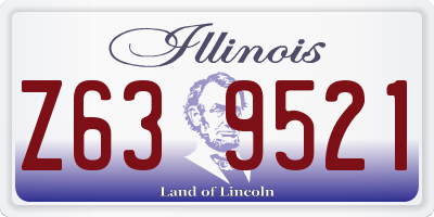 IL license plate Z639521