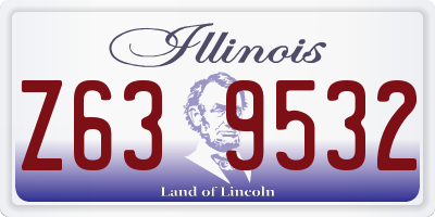 IL license plate Z639532