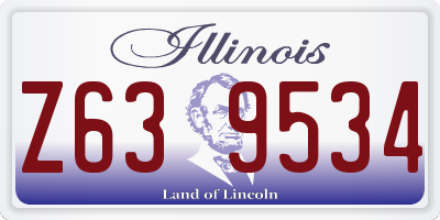 IL license plate Z639534