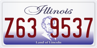 IL license plate Z639537