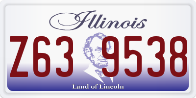 IL license plate Z639538