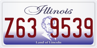 IL license plate Z639539