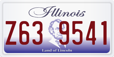 IL license plate Z639541