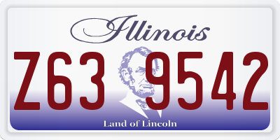 IL license plate Z639542