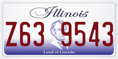 IL license plate Z639543