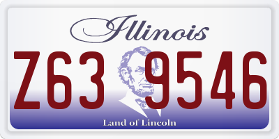 IL license plate Z639546