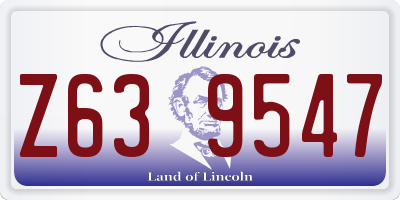 IL license plate Z639547