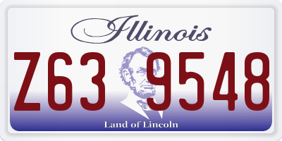 IL license plate Z639548