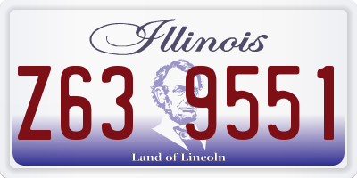 IL license plate Z639551